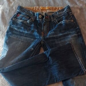 Big Star Men's Dark Blue Straight Jeans